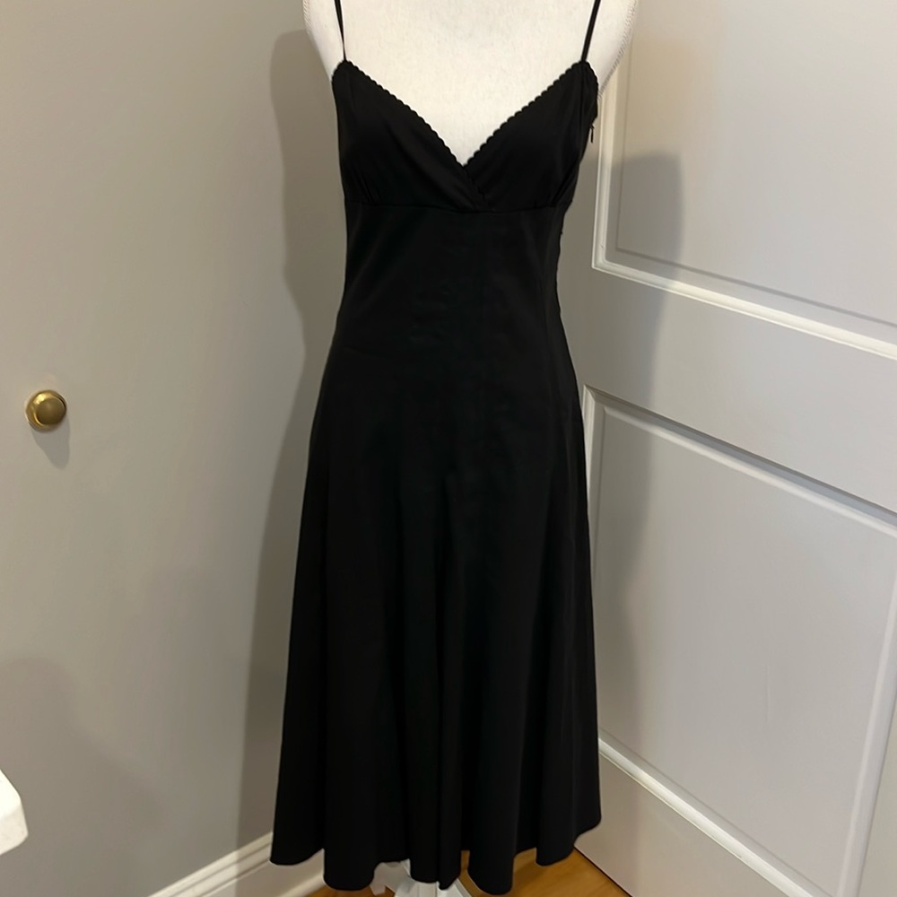 Elie Tahari linen lined sun dress